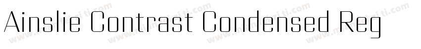 Ainslie Contrast Condensed Regular字体转换